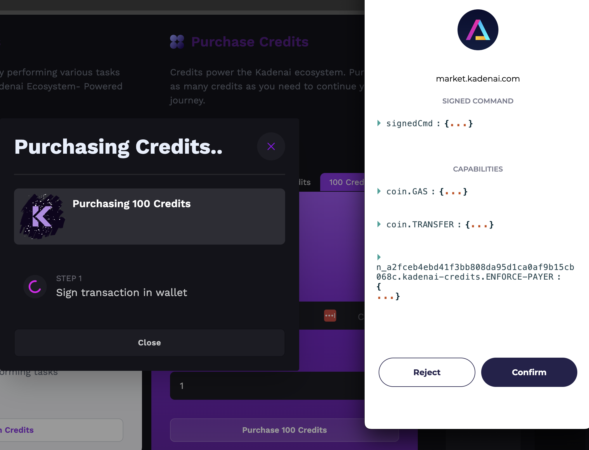 Sign the Transaction