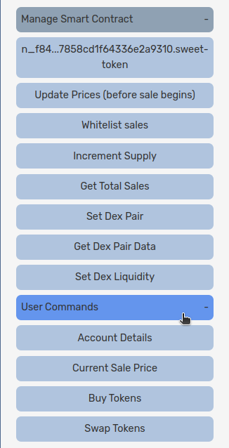 Swap token option
