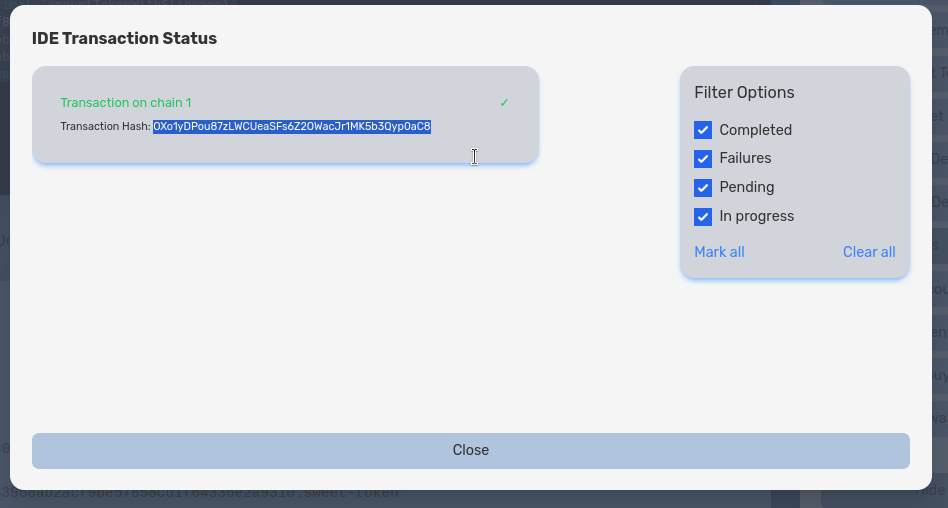 Transaction hash