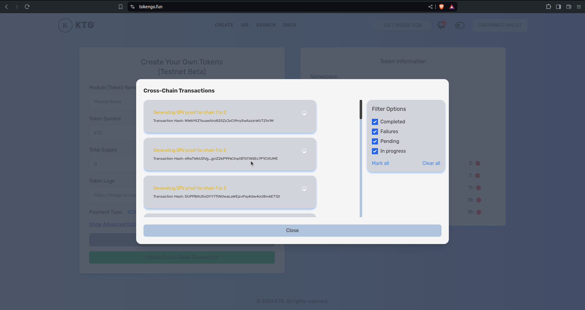 processing transactions